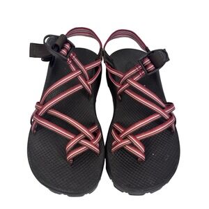 Chaco ZX/2 Classic Sandals Size W10 Red White Strappy Outdoor Vibram‎ (M596)
